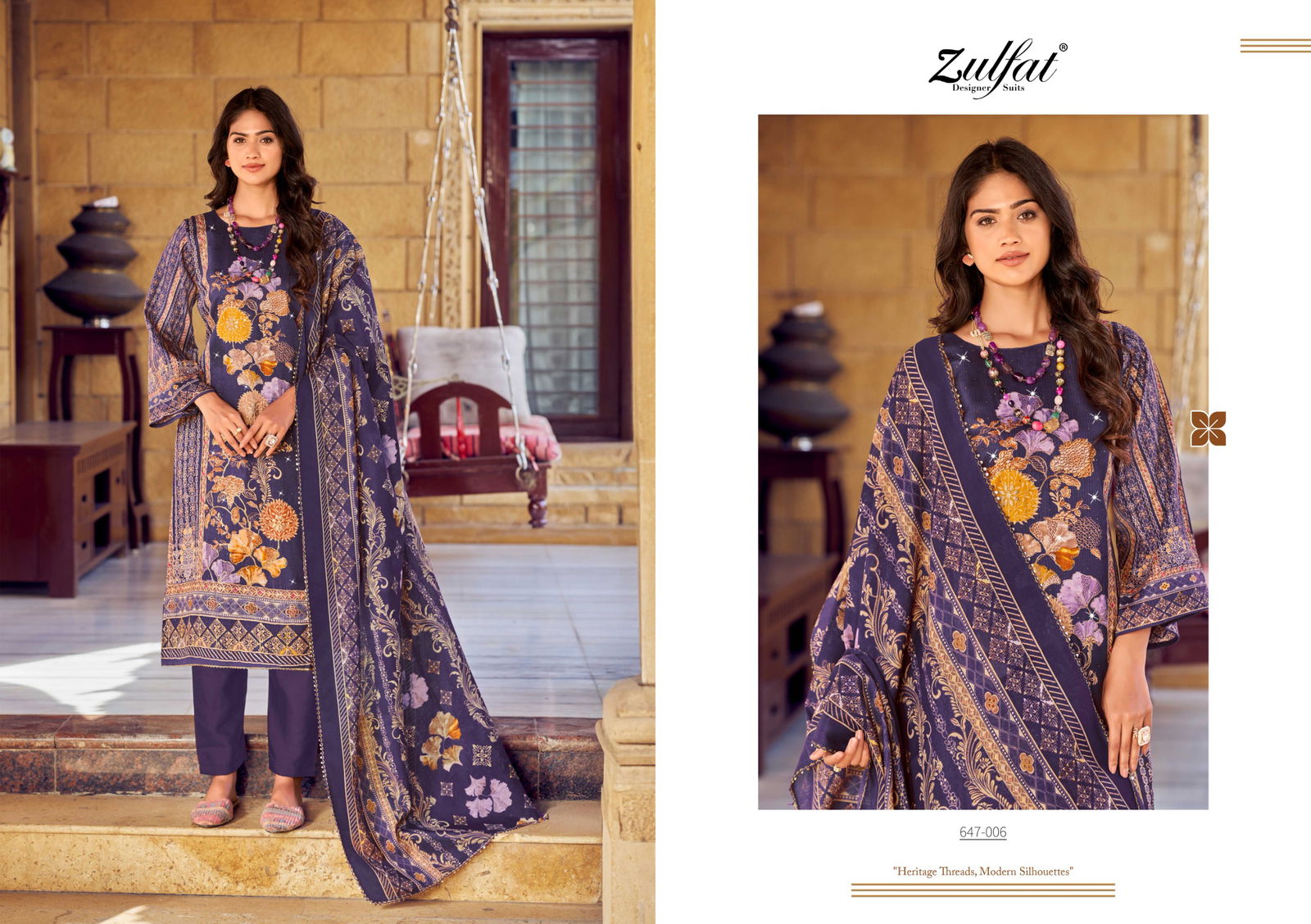 Sangini Vol 6 By Zulfat Printed Jam Cotton Dress Material Exporters In India